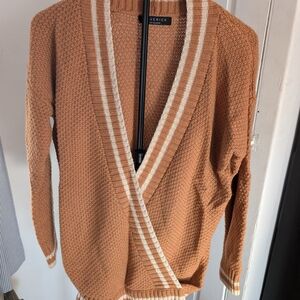 Women's Tan Cardigan Sweater